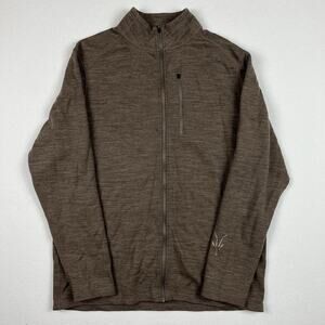 Ibex Shak Jacket Men's L Green 100% Merino Wool